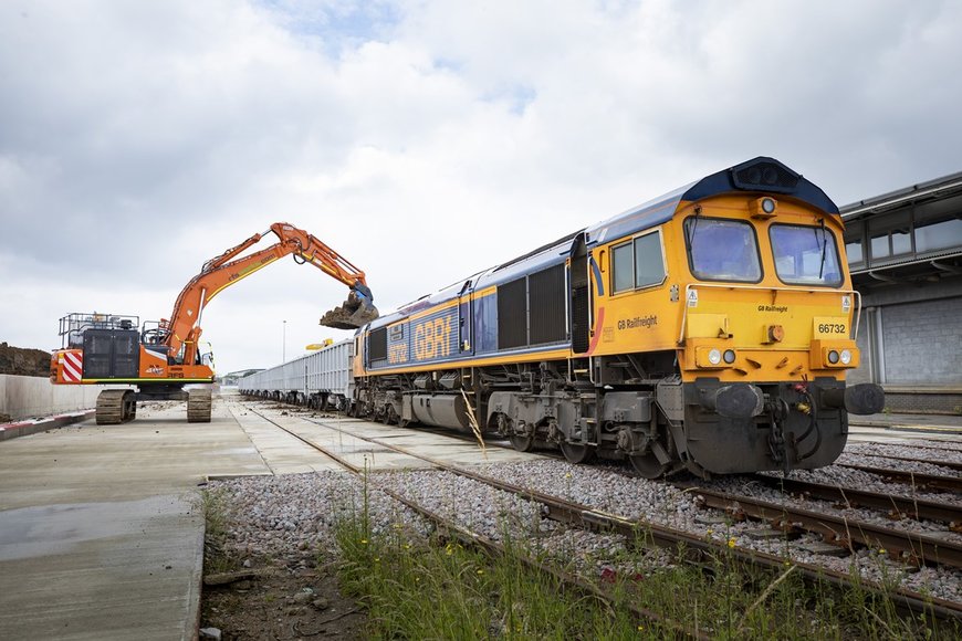 One million HGVs to be taken off the roads as first train departs HS2’s Willesden Logistics Hub